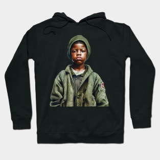 Military Minded Street Soldier Urban Warrior Black Boy Hoodie